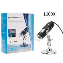 Mega Pixels 500X 1000X 1600X USB Digital Microscope Camera Endoscope 8LED Magnifier with Metal Stand Dropshipping 2024 - buy cheap