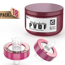 Syringe Filters PVDF Membrane 0.22μm Pore Size,13mm Diameter,hydrophobic,18Pcs by Ks-Tek 2024 - buy cheap