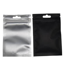 Матовая прозрачная/черная сумка с застежкой-молнией, пластиковые пакеты с застежкой-молнией, майларовая фольга, пакет с застежкой-молнией, посылка, Сумка с тепловым уплотнением, сумки с отверстиями 2024 - купить недорого