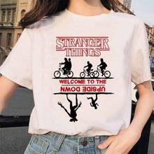 Camiseta feminina stranger things 3, camiseta onze de cabeça para baixo, camiseta engraçada feminina, camiseta com estampa grunge harajuku 2024 - compre barato