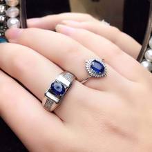 Natural Sri Lanka Sapphire S925 Ring Elegant Fine Fashion Wedding Jewelry for Lover Free Shipping MeibaPJFS 2024 - buy cheap