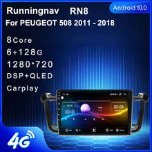 4G LTE Android 10.1 For Peugeot 508 2011-2018 Multimedia Stereo Car DVD Player Navigation GPS Radio 2024 - buy cheap