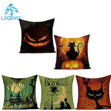 Decorative Throw Pillows Case Halloween Polyester Sofa Cushion Cover for Living Room Funda Cojines Living Room Decoration 2024 - buy cheap