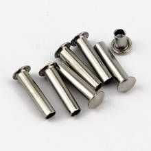 M4 Truss semi-tubular head iron rivet hit half-hollow rivets nickel plating 4mm-55mm Length 2024 - buy cheap