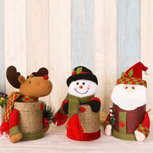 Рождественские коробки для хранения конфет Санта-Клаус Снеговик конфеты коробки новогодние вечерние держатели для подарков украшения для дома 2024 - купить недорого