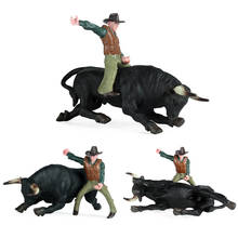 Детские модельные игрушки твердая имитация животного птица ранчо голова коровы бульфайтинг кукла набор моделей экшн-игрушки Фигурки для детей Подарки 2024 - купить недорого