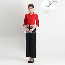 2022 beauty clothing korean style spa health club beauty salon spa uniform beautician uniform top+pants women's massage suit 2024 - buy cheap