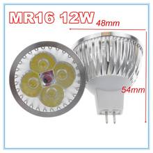 10pcs/ mr16 12V lot high power lighting MR16 12V 12W Dimmable led spotlight lamp bulb warm/pure/cool white LED light 2024 - buy cheap