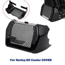 Black Chrome ABS Motorcycle Oil Cooler Cover Case Kit for Harley MK8 Touring Models 2017-UP 2024 - buy cheap