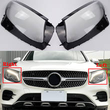 Car Front Headlight Cover For Mercedes-Benz GLC class W253 X253 GLC200 GLC260 GLC300 2016-2019 Lampcover glass Lens Shell Caps 2024 - buy cheap