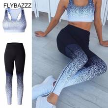 Women Gradient Fitness Sports Bra+Pant 2 Pcs Set High Elastic Sport Leggings Yoga Set Women's Tracksuits Gym Clothing Sportswear 2024 - buy cheap