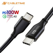 CABLETIME 100W USB C Cable PD Fast Charging USB 3.1 to Type C Cable for iPad pro Macbook Air Mibook Laptop USB Cord C353 2024 - buy cheap