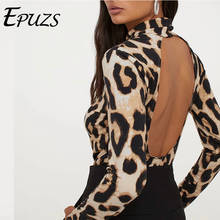 EPUZS Vintage Women Blouse Fashion Slim Long Sleeve Leopard Hollow Out Blouse Shirt Lady Casual Loose Chic Top Streewear 2024 - buy cheap