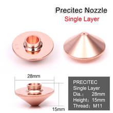 Laser Nozzle Single Double Layer Dia.28mm Caliber 0.8 - 6.0 P0591-571-0001 for Precitec WSX FIBER Laser Cutting Head 2024 - buy cheap