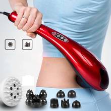 1pcs Multifunctional Electric Dolphin Massager Hammer Vibration Infrared Stick Roller Cervical Body Massage Pain Relief 220V 2024 - buy cheap