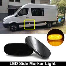 2Pcs For Benz Sprinter W906 For VW Crafter Smoked Lens LED Side Marker Lamp Amber Turn Signal Light Position Lights 2024 - buy cheap