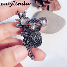 Muylinda Koala Brooch Pin Crystal Animal Brooches Rhinestone Metal Pins and Brooches Accessories Fashion Jewelry Scarf Clip 2024 - buy cheap