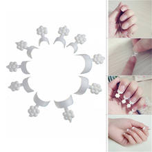 Fake Nails Acrylic French Manicure Scallop Edge Nail Plate The Plum Blossom Armour Nails Art Salon Tips False Nails 500Pcs/Pack 2024 - buy cheap
