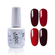 IDO Gelpolish 15ml Classic Red Color Gel Nail Polish Soak Off UV Nail Gel Lak Long Lasting Vernis Semi Permanent Nail Varnish 2024 - buy cheap