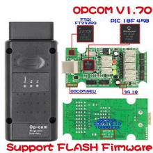 Scanner de diagnóstico para carro, op com v1.70 obd2, scanner real, pic18f458, opcom, para ferramenta de diagnóstico de carro, firmware flash 2024 - compre barato