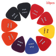 10pcs Guitar Pick Non-slip Black White Plastic Mediator for Acoustic Electric Guitarra Ukulele Accessorie Random Color 2024 - buy cheap