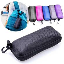 Fashion Protable Rectangle Zipper Sunglasses Hard Eye Glasses Case Protector Box Eyewear Cases Bags Color 2024 - buy cheap