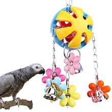 Parrots Bird Toys And Bird Accessories For Pet Toy Swing Stand Budgie Parakeet Cage Colorful Beads Bells Chew Swing Toys 2024 - купить недорого
