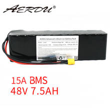 Motor para bicicleta elétrica aerdu, 13s3p, 48v, 580 ah, 8ah, 18650 w, pacote de bateria de lítio, 54.6v, e-bike, scooter com descarga de 15a, bms 2024 - compre barato