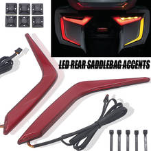 A pair New LED Rear Saddlebag Accents Light Warning Stop Light Red Lenses kit FOR Honda Goldwing GL1800 F6B 2018 2019 2020 2021 2024 - buy cheap