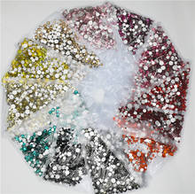 1440pcs/Pack Mix Sizes SS3-SS30 40Colors FlatBack Non Hotfix 3D Crystal AB Nail Art Rhinestones Decorations glitter Gems 2024 - купить недорого