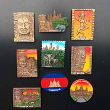 BABELEMI High-quality Handmade Cambodia Angkor Wat 3D Fridge Magnets World Travel Souvenirs Refrigerator Magnetic Stickers 2024 - buy cheap