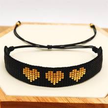 ZHONGVI MIYUKI new Heart Bracelet Women Love Jewelry Pulseras Mujer Moda 2020 Cuff Bracelets Hadndmade Beads Women fashion gift 2024 - buy cheap
