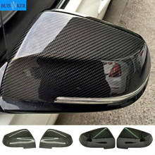 1 Pair Carbon Fiber Side Wing Replacement Rearview Mirror Cover Cap for BMW F10 F11 2014 2015 2016 2017 2024 - buy cheap