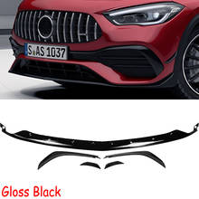 Front Bumper Trim Lip Side Fender Splitter Canards for Mercedes Benz 2020 2021 2024 GLA H247 GLA200 GLA250 GLA35 GLA45 AMG LINE 2024 - buy cheap