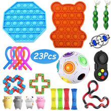 23 Pack Fidget Sensory Toy Set Stress Relief Toys Autism Anxiety Relief Stress Fidget Sensory Toy For Kids Adults Gifts 2024 - buy cheap