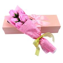 Пять ароматизированных роз букет консервированный цветок подарок день матери вечность Роза День Святого Валентина вечерние мыло цветок украшение дома 2024 - купить недорого
