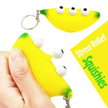 Banana Keychain Sensory Toys Stress Reliever Scented Super Slow Rising Kids Squeeze Toy Squishy Anti-stress Игрушка Антистресс 2024 - buy cheap