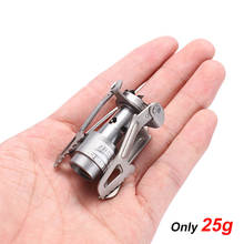 Portable Mini Pocket Gas Camping Titanium Alloy Stove Folding Oven Survival Picnic Cooking Furnace Stove Pocket With Cloth Bag 2024 - buy cheap