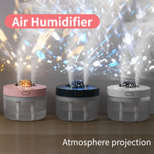 USB Rechargeable Dual Jet Projection Humidifier Colorful Atmosphere Light Projection Lamp Large Capacity Car Air Humidifier 1L 2024 - buy cheap