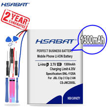 New Arrival [ HSABAT ] 1300mAh GSP383555 Replacement Battery for JBL Clip 2, Clip 2 AN, CLIP2BLKAM, CS056US, P04405201 2024 - buy cheap