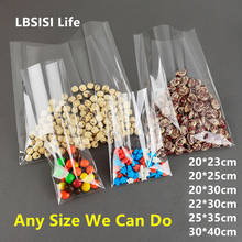 LBSISI Life-bolsas planas de plástico transparente para guardar alimentos, envoltorios de comida, dulces, jabón, para Cupcake, para regalo, 100 Uds. 2024 - compra barato