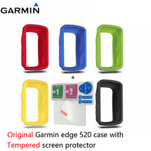 Capa original garmin edge 520 plus, capa com protetor de tela garmin edge 520, capa com gps, filme de tela temperada/reforçada para computador 2024 - compre barato