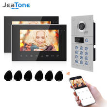 Jeatone-sistema de vídeo para porta, vídeo, 7 polegadas, suporte para detecção de movimento, gravação, 960p, visão noturna, campainha, câmera para vídeo doméstico 2024 - compre barato