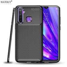 Para Oppo Realme C3 funda suave TPU a prueba de golpes parachoques fibra de carbono mate contraportada Realme C3 funda de teléfono para Oppo Realme C3 2024 - compra barato