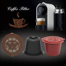 3 pces cápsulas de café reutilizáveis recarregáveis filtros tampões para nespresso máquina de café com escova colher escova acessórios de café 2024 - compre barato