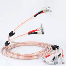 8TC 16core HI-End 7N OCC Copper Audiophile Speaker Cable with right angled banana plug loudspeaker cable 2024 - buy cheap