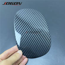 Clearance sale Glossy Real Carbon Fiber For Tesla Model X 2016-2019 Car Styling Fuel Tank Cover Cap Gas Oil Trim Accessories 2024 - buy cheap