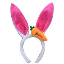 Tiara fofa de orelhas de coelho, crianças meninos e meninas, arco de cabelo, acessórios para festa 2024 - compre barato