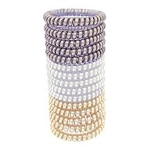 Lot 10Pcs Size 4.5 CM Bright Hair Bands Elastic Rubber Telephone Wire Ties & Plastic Rope Accessory 2024 - buy cheap