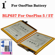 Bateria de substituição para oneplus 5 5t, bateria de 3300mah blp637 com ferramentas 2024 - compre barato